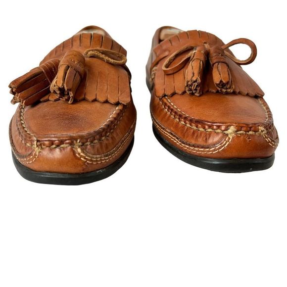JOHNSTON & MURPHY Passport Tassel Loafers in Brown Men's 10M  Y-04 - Picture 5 of 14